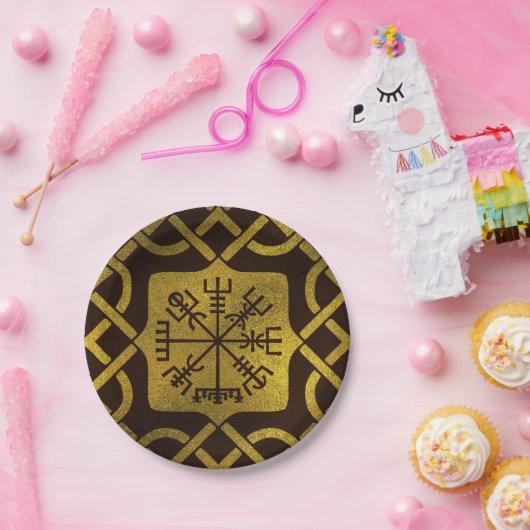 Vegvisir - Viking Navigation Compass Papieren Bordje (Feest)