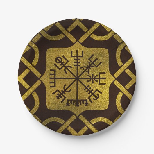 Vegvisir - Viking Navigation Compass Papieren Bordje (Voorkant)