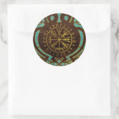Vegvisir - Viking Navigation Compass Ronde Sticker (Tas)