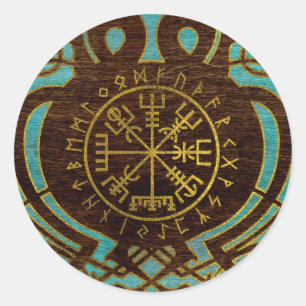 Vegvisir - Viking Navigation Compass Ronde Sticker