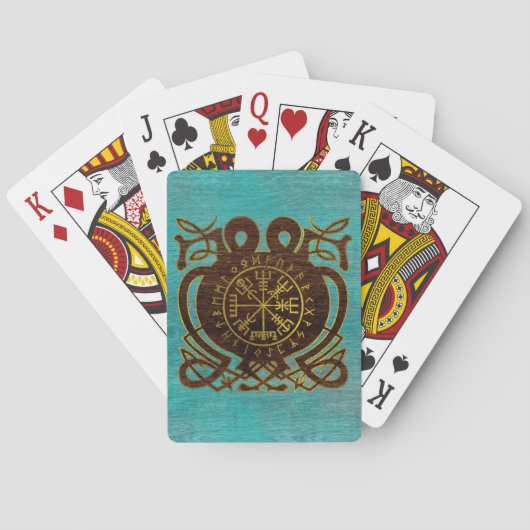 Vegvisir - Viking Navigation Compass Speelkaarten (Achterkant)