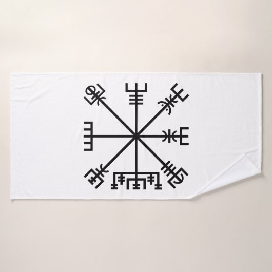 Vegvisir Viking Symbol Badhanddoek (Badhanddoek)