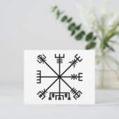 Vegvisir Viking Symbol Briefkaart (Staand voorkant)