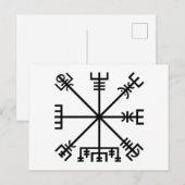 Vegvisir Viking Symbol Briefkaart (Voorkant / Achterkant)