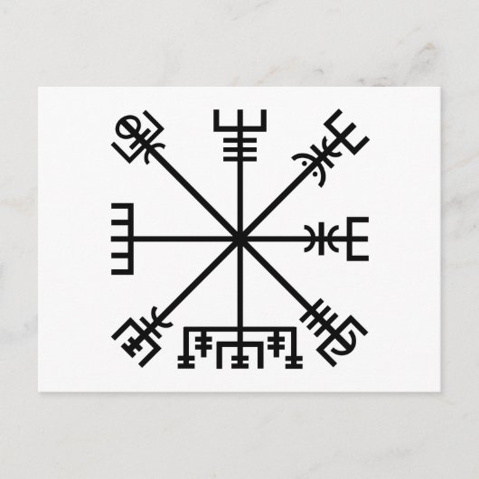 Vegvisir Viking Symbol Briefkaart (Voorkant)
