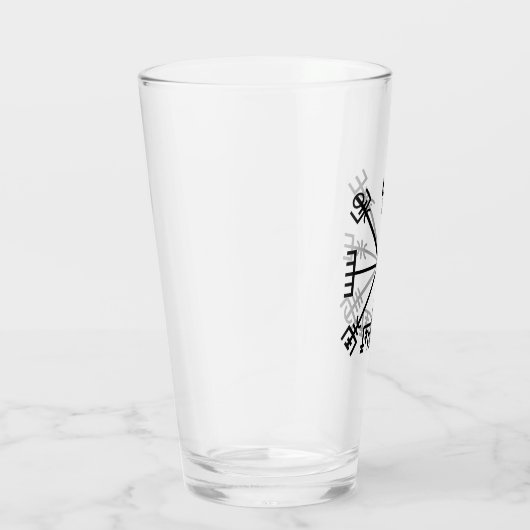 Vegvisir Viking Symbol Glas (Rechts)