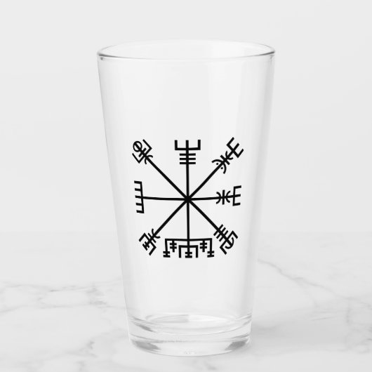 Vegvisir Viking Symbol Glas (Voorkant)