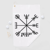 Vegvisir Viking Symbol Golfhanddoek (Insitu)