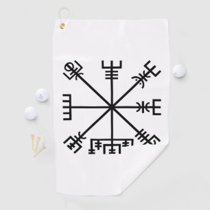 Vegvisir Viking Symbol Golfhanddoek