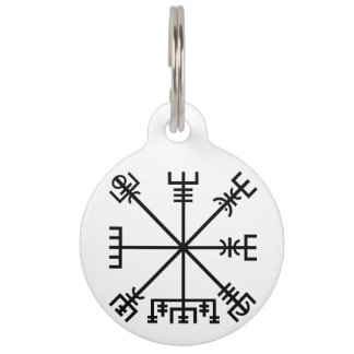 Vegvisir Viking Symbol Huisdierpenning