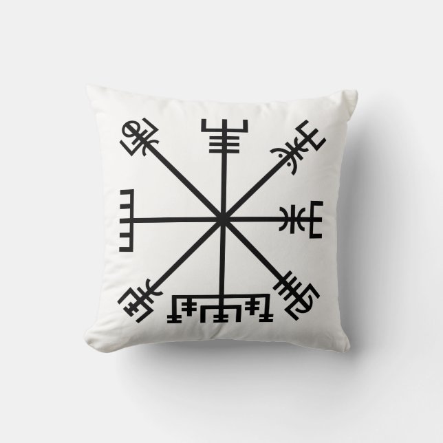 Vegvisir Viking Symbol Kussen (Voorkant)