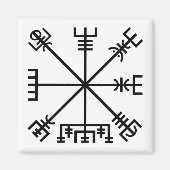 Vegvisir Viking Symbol Magneet (Voorkant)