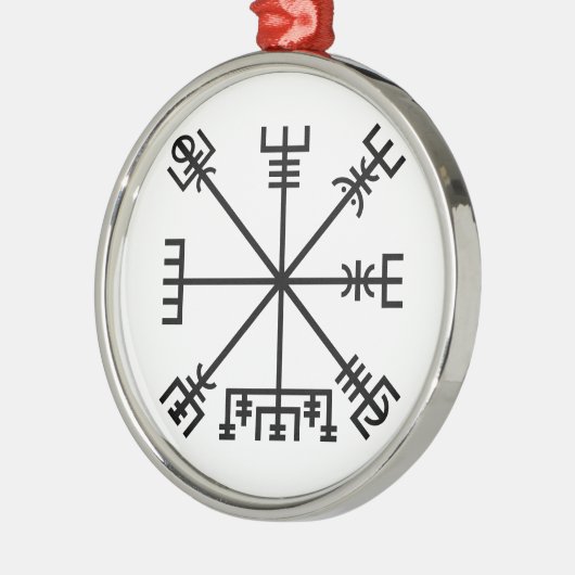 Vegvisir Viking Symbol Metalen Ornament (Links)