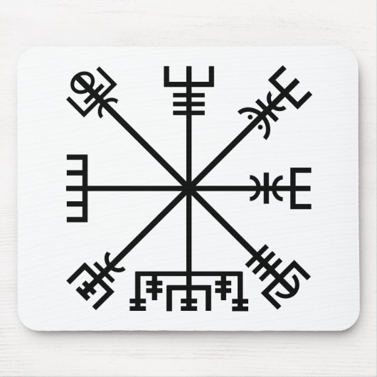 Vegvisir Viking Symbol Muismat (Voorkant)