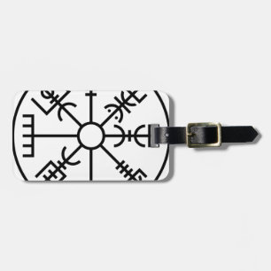 vegvisir Viking Symbol Norse Shield Odin Bagagelabel