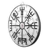 vegvisir Viking Symbol Norse Shield Odin Dartbord (Voorkant Rechts)