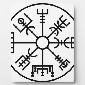 vegvisir Viking Symbol Norse Shield Odin Fotoplaat