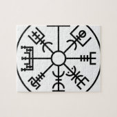 vegvisir Viking Symbol Norse Shield Odin Legpuzzel (Horizontaal)