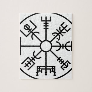vegvisir Viking Symbol Norse Shield Odin Legpuzzel