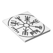 vegvisir Viking Symbol Norse Shield Odin Notitieblok (Schuin)