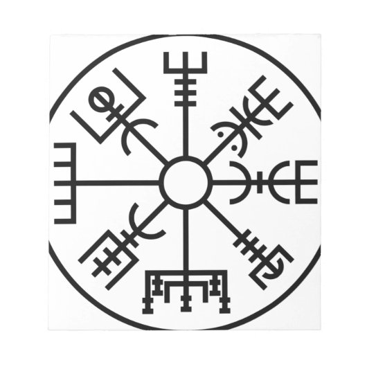 vegvisir Viking Symbol Norse Shield Odin Notitieblok (Voorkant)