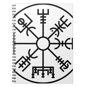 vegvisir Viking Symbol Norse Shield Odin Notitieboek