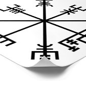 Vegvisir Viking Symbol Poster (Hoek)