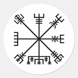 Vegvisir Viking Symbol Ronde Sticker