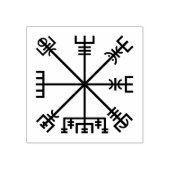 Vegvisir Viking Symbol Rubberstempel (Afrduk)