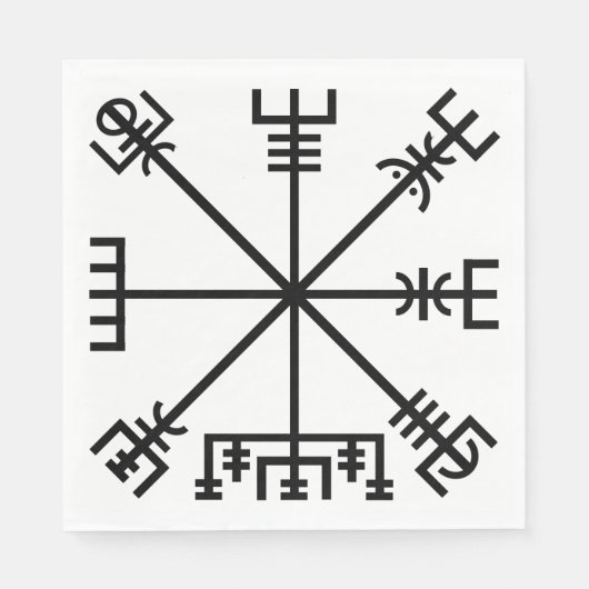 Vegvisir Viking Symbol Servet (Voorkant)