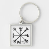 Vegvisir Viking Symbol Sleutelhanger (Voorkant)