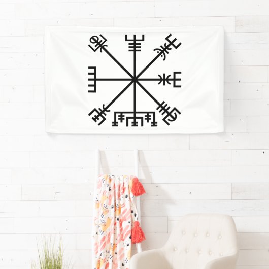 Vegvisir Viking Symbol Spandoek (Insitu)