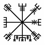 Vegvisir Viking Symbol Staand Fotobeeldje<br><div class="desc">Een vegvísir (noords voor gebarentaal of wegvinder) is een Scandinavische magische klep die bedoeld is om de drager te helpen bij het zoeken naar een weg door een ruw weer. Het symbool is te vinden in de Huld Manuscript, die in 1880 in IJsland door Geir Vigfusson is verzameld (maar uit...</div>