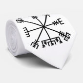 Vegvisir Viking Symbol Stropdas (Opgerold)