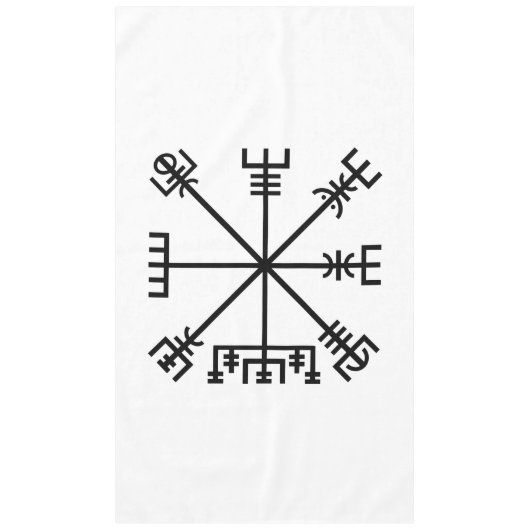 Vegvisir Viking Symbol Tafelkleed (Voorkant)