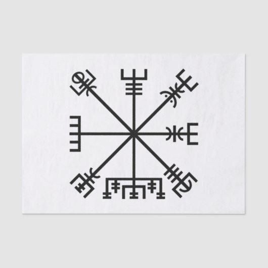 Vegvisir Viking Symbol Tissuepapier (Voorkant)