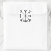 Vegvisir Viking Symbol Vierkante Sticker (Tas)