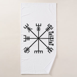 Vegvisir Viking-symbool Badhanddoek