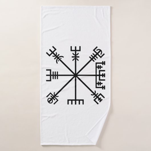 Vegvisir Viking-symbool Badhanddoek (Badhanddoek)