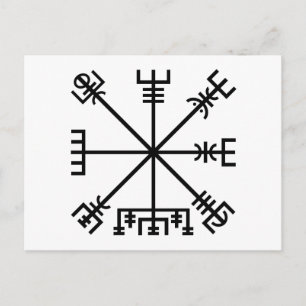 Vegvisir Viking-symbool Briefkaart