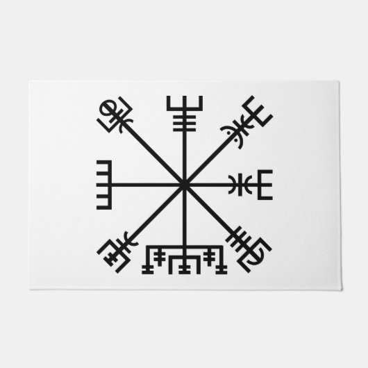Vegvisir Viking-symbool Deurmat (Voorkant)