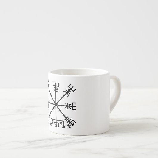 Vegvisir Viking-symbool Espresso Kop (Voorkant rechts)