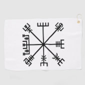 Vegvisir Viking-symbool Golfhanddoek (Horizontaal)