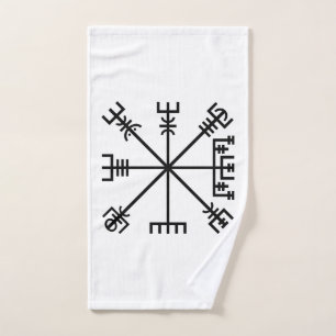 Vegvisir Viking-symbool Handdoek