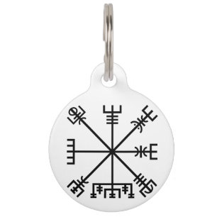 Vegvisir Viking-symbool Huisdierpenning