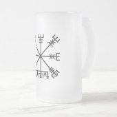 Vegvisir Viking-symbool Matglas Bierpul (Voorkant rechts)