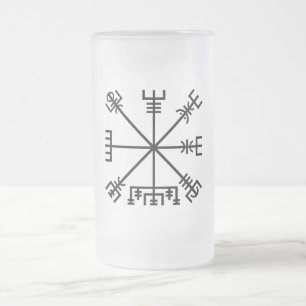 Vegvisir Viking-symbool Matglas Bierpul