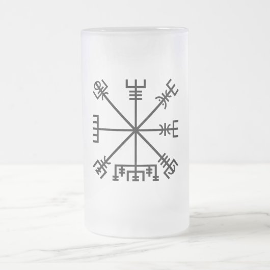 Vegvisir Viking-symbool Matglas Bierpul (Center)