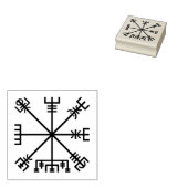 Vegvisir Viking-symbool Rubberstempel (Gestempeld)