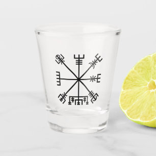 Vegvisir Viking-symbool Shot Glas